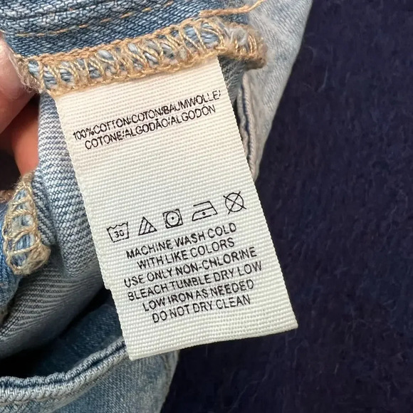 FREE PEOPLE Modern Femme‎ Denim Mini Skirt in Faded Blush Wash size 2 - Picture 7 of 8